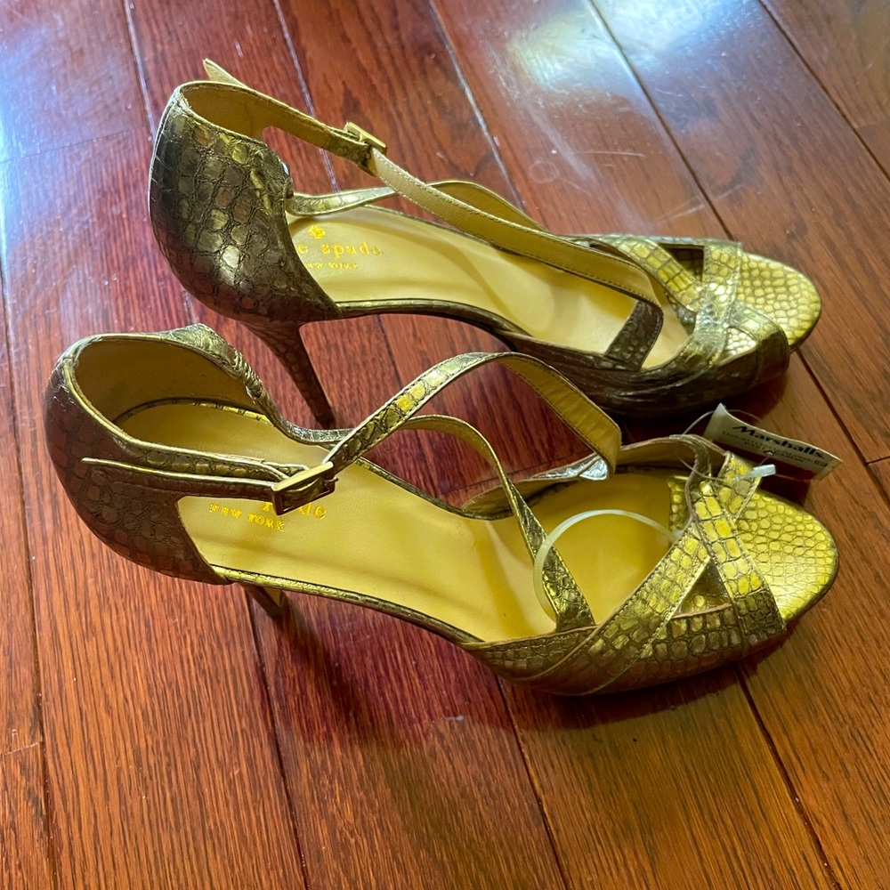 Kate Spade Metalic Patterned Heels